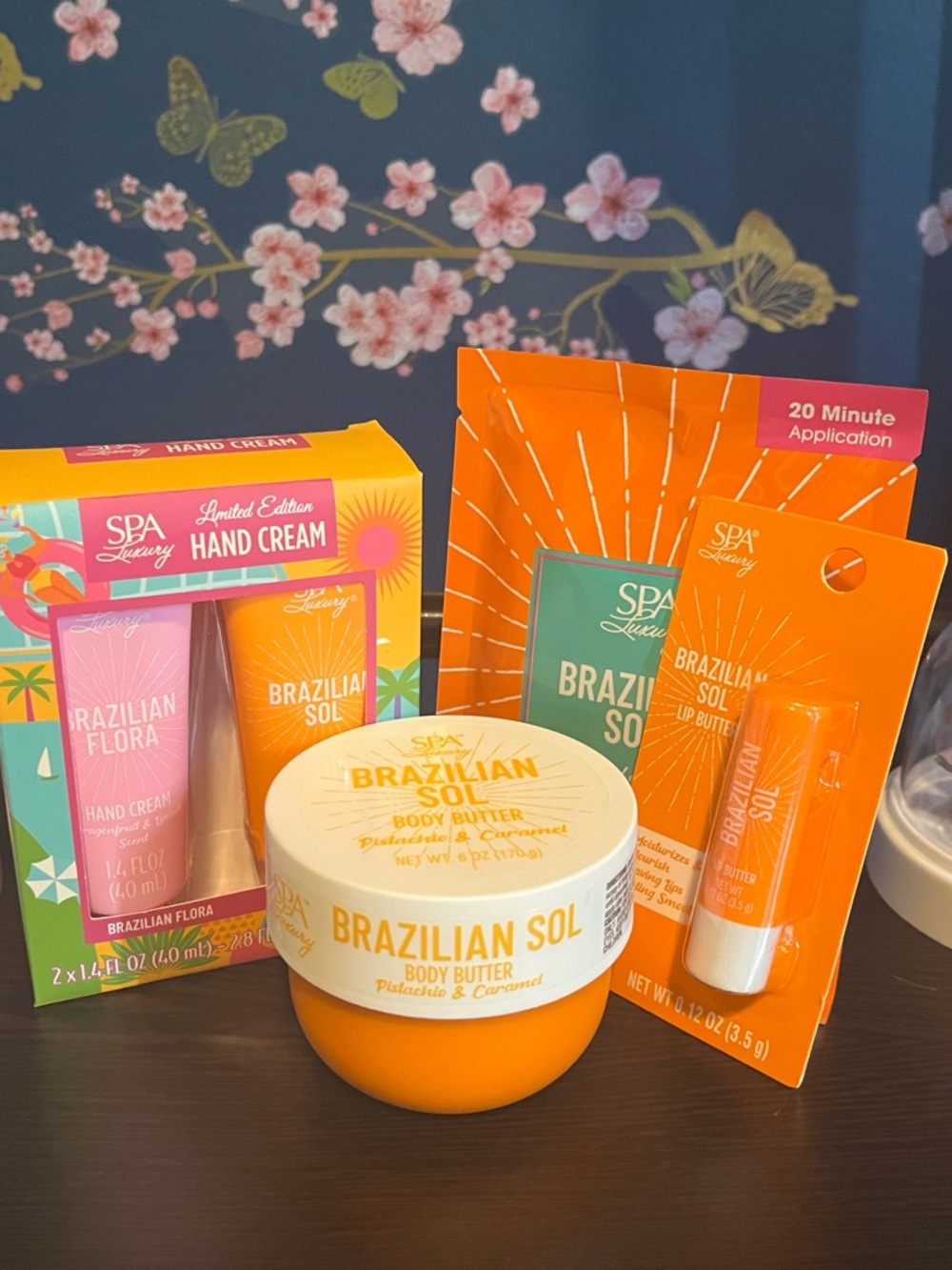 SPA Luxury Brazilian Sol Body Butter & Lip Butter Set - Orange